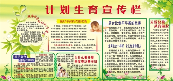 計劃生育宣傳欄