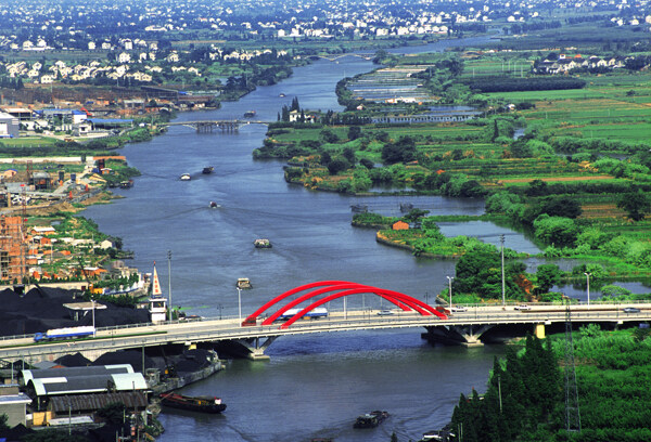 江南水乡大运河桥梁图片