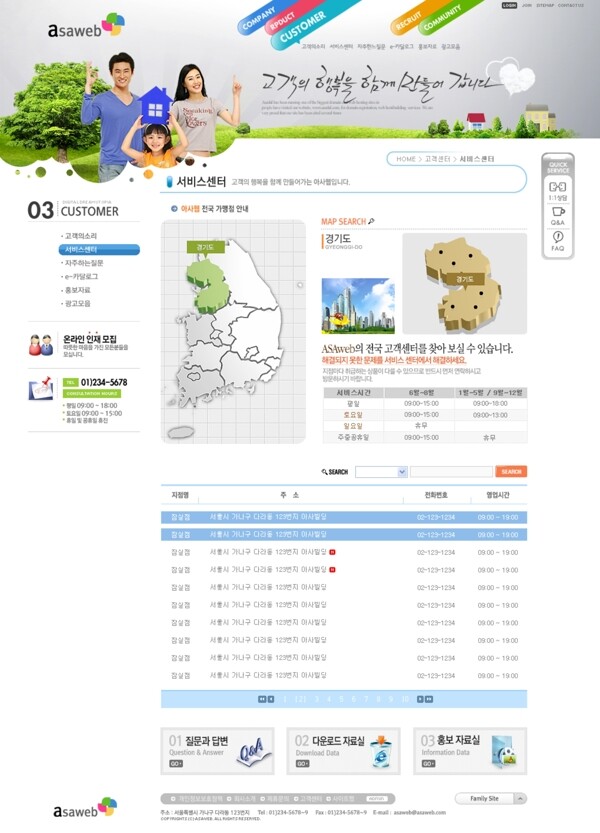 韓國商務(wù)網(wǎng)頁模板圖片