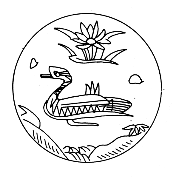 花鳥圖案元明時(shí)代圖案中國傳統(tǒng)圖案074