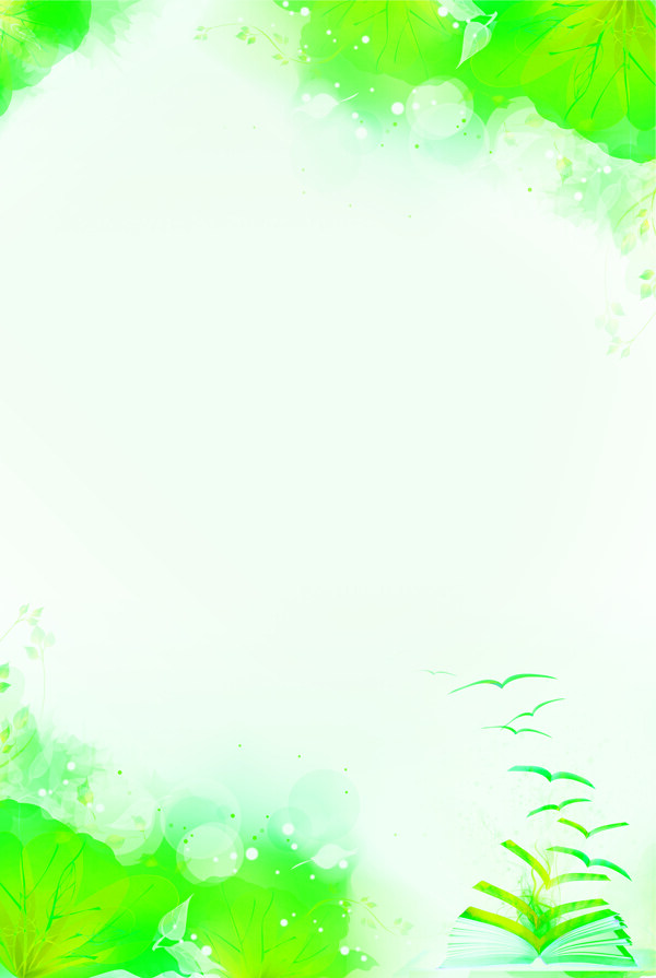 绿色梦幻背景展板