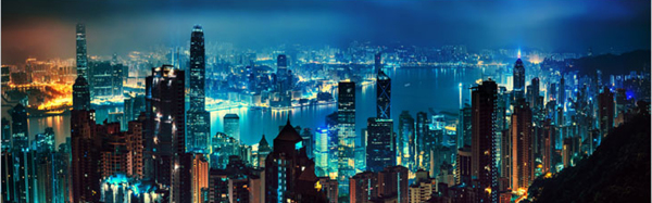 夜晚都市淘寶海報(bào)背景