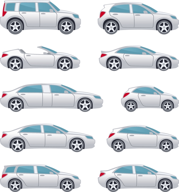 創(chuàng)意卡通車輛矢量素材