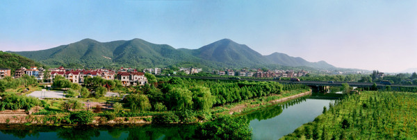浙江皋城村俯瞰图片