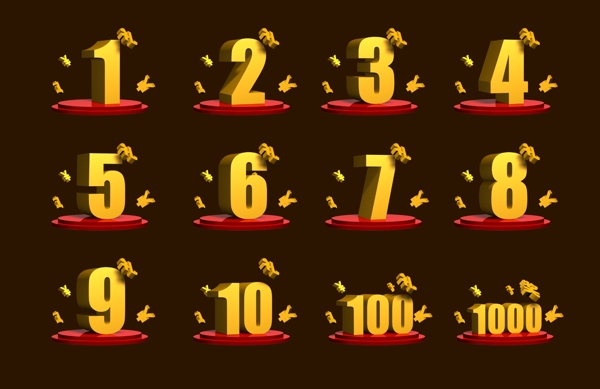 立體數(shù)字圖片