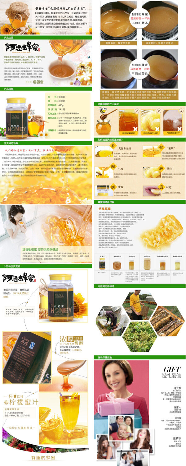 蜂蜜詳情頁