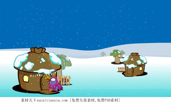 可愛卡通背景矢量圖下載