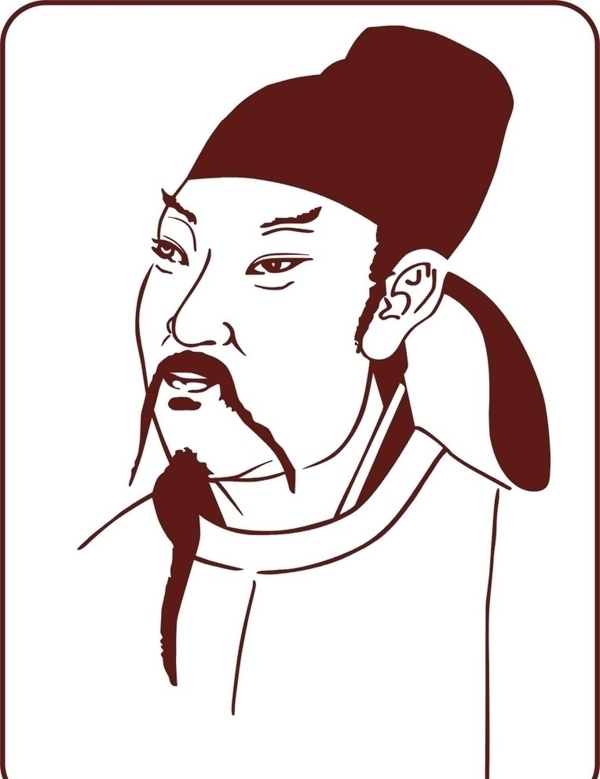 李白矢量圖圖片