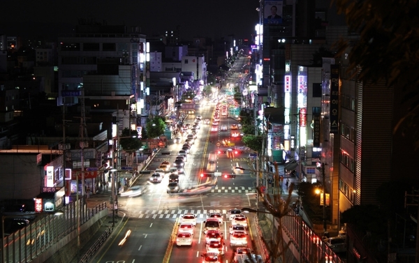 韩国夜景图片