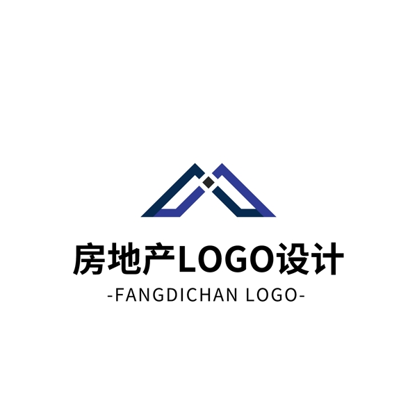 簡約大氣創(chuàng)意房地產(chǎn)logo標(biāo)志設(shè)計