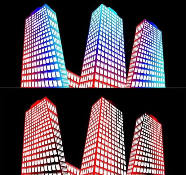 多彩玻璃建筑素材圖片