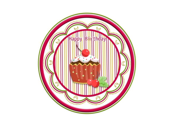 草莓萌系蛋糕标志