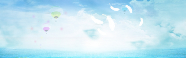 淘寶服飾清新背景banner