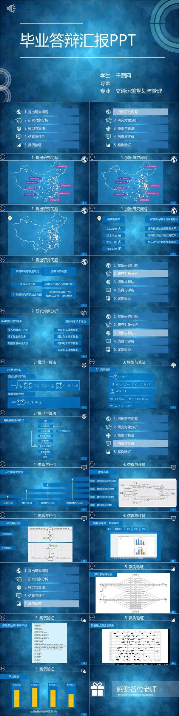藍(lán)色課題畢業(yè)答辯匯報(bào)PPT