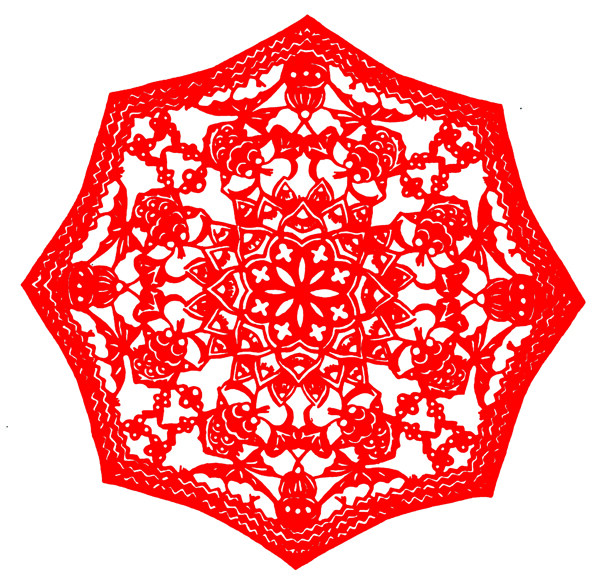 窗花剪紙民間美術(shù)0018