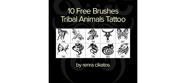 10款创意的纹身图案笔刷