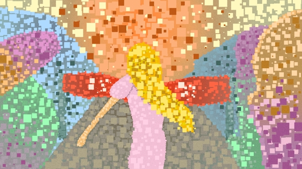 原創(chuàng)插畫復(fù)古像素