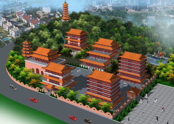 古建筑规划图图片