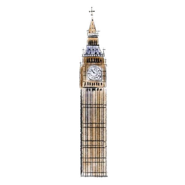 英国旅游大本钟建筑