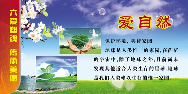六愛愛自然展板圖片