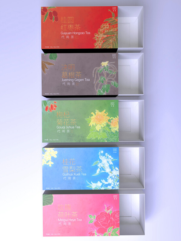 系列花茶包裝盒