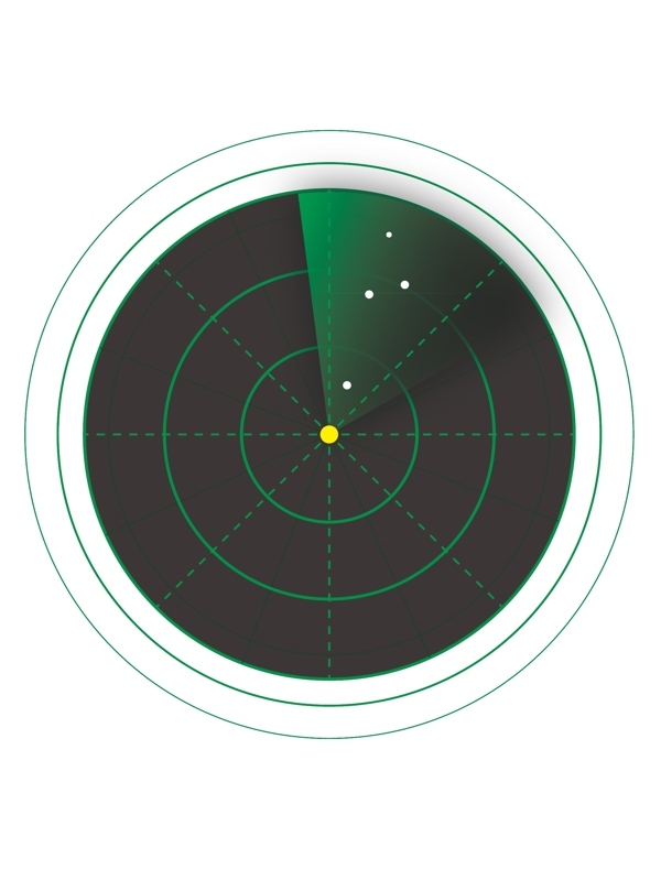 电雷达扫描仪通讯图标icon