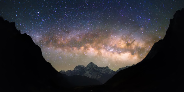 唯美的星空景色高清圖片
