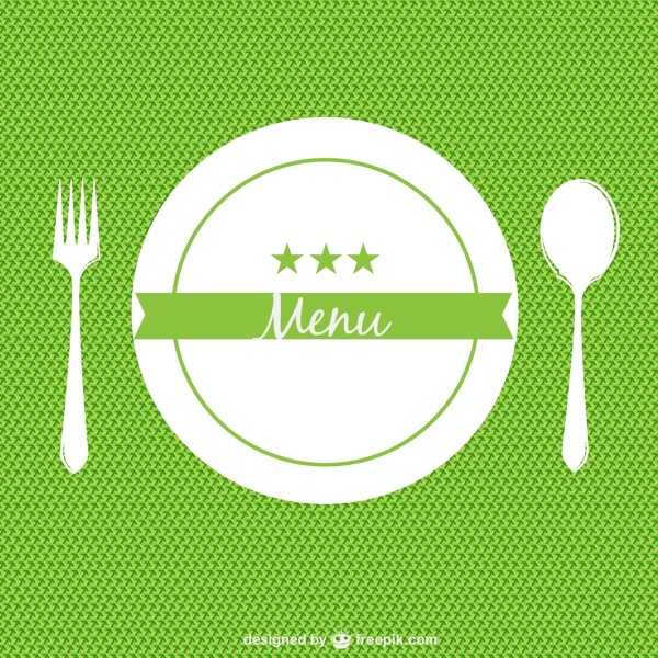 绿色餐厅菜单背景