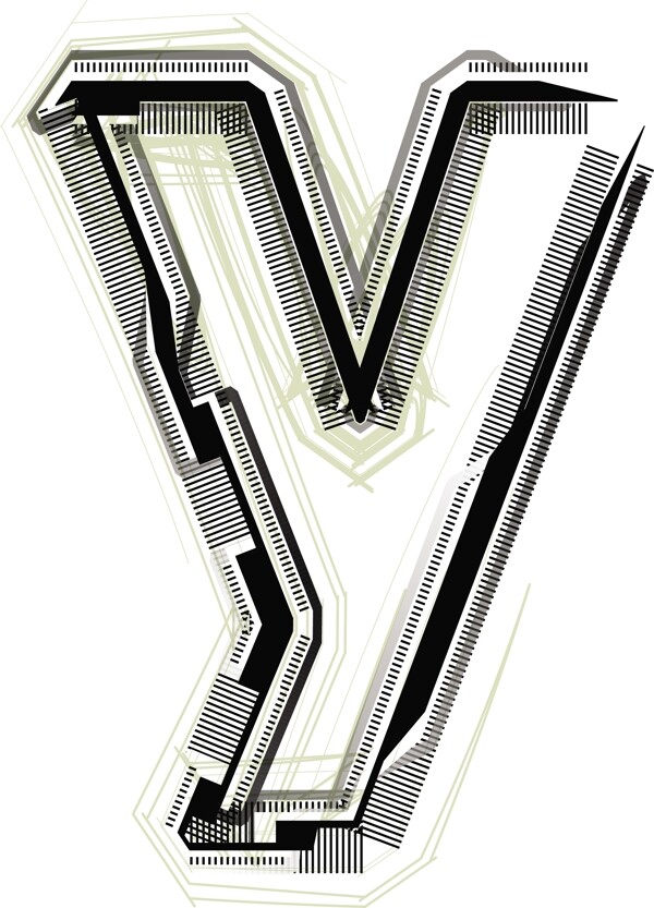 字體字母Y技術