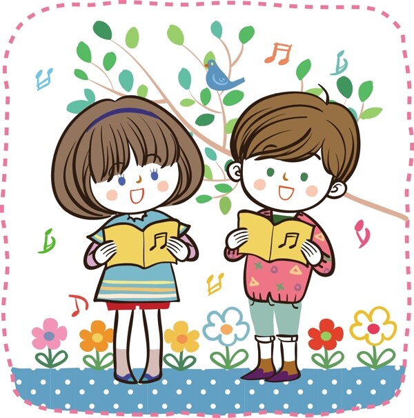 最新韓國(guó)矢量卡通素材482