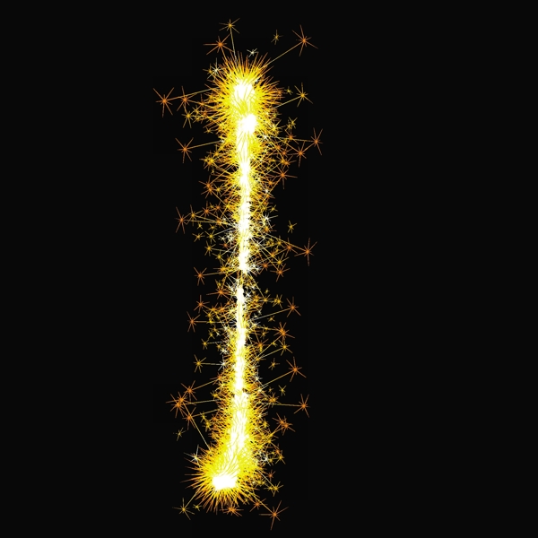 矢量閃爍字母