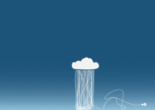 云朵電線雨創(chuàng)意圖