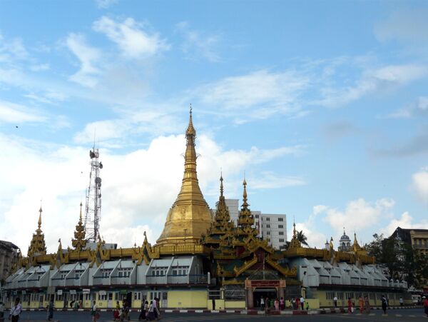 緬甸仰光蘇麗寶塔图片