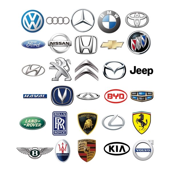 矢量汽车图标汽车标志汽车品牌
