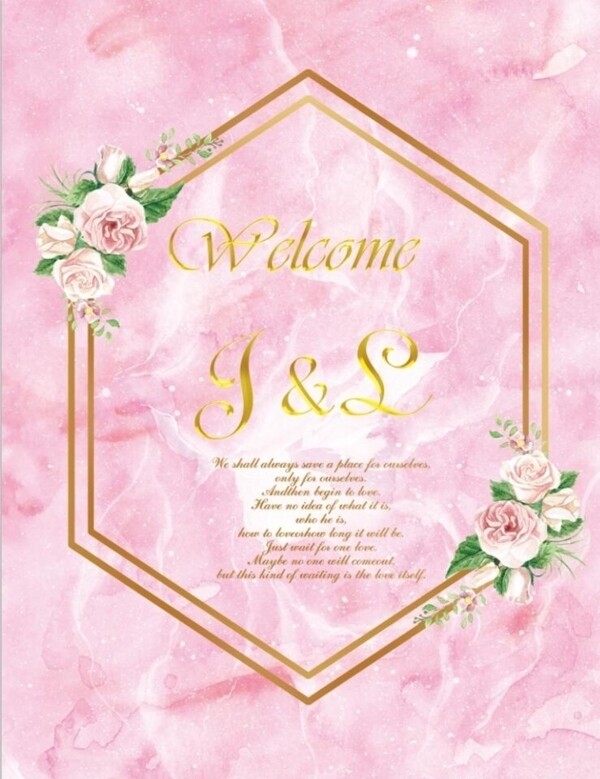 粉色婚礼背景图片