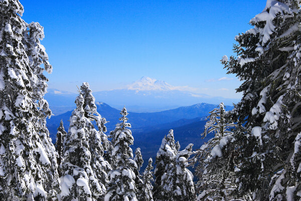 高清晰自然景观图片雪山