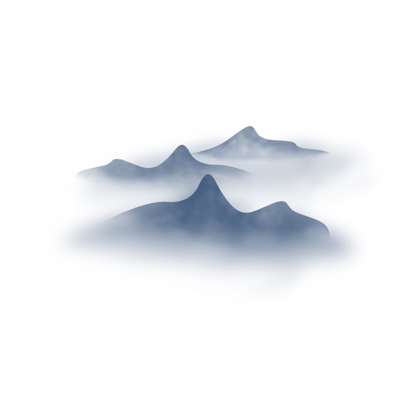 中國風(fēng)暈染水墨風(fēng)景山素材