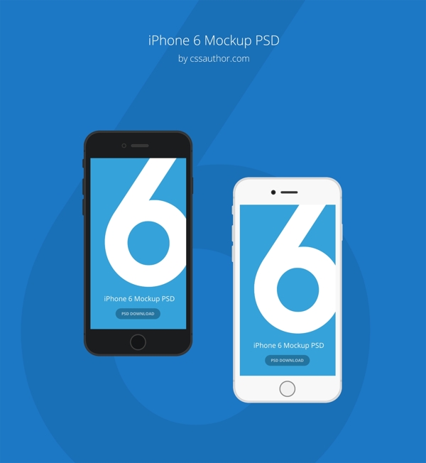 iPhone6樣機的PSD模板