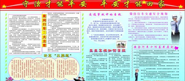 安全知識(shí)宣傳欄圖片
