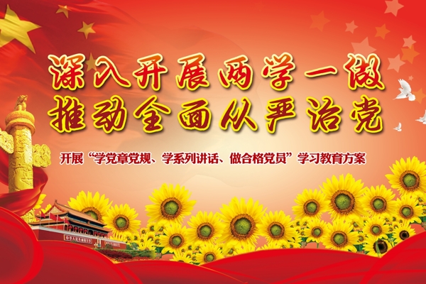 兩學一做展板