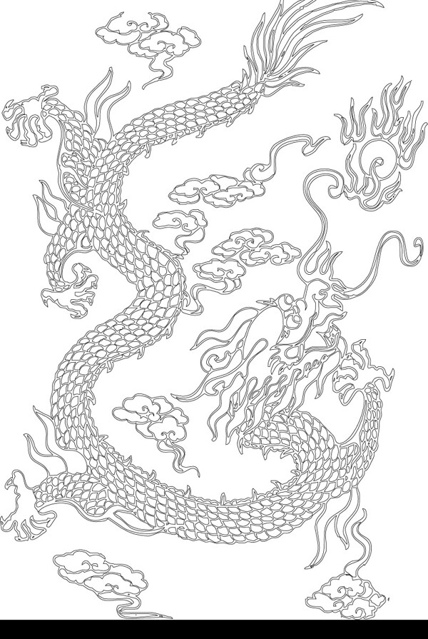龍的矢量圖圖片