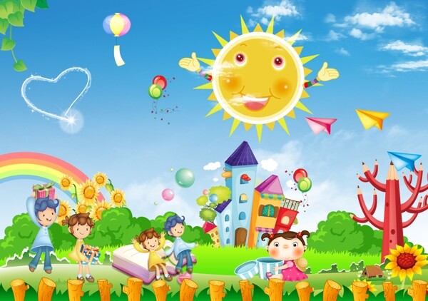 幼兒園展板圖片