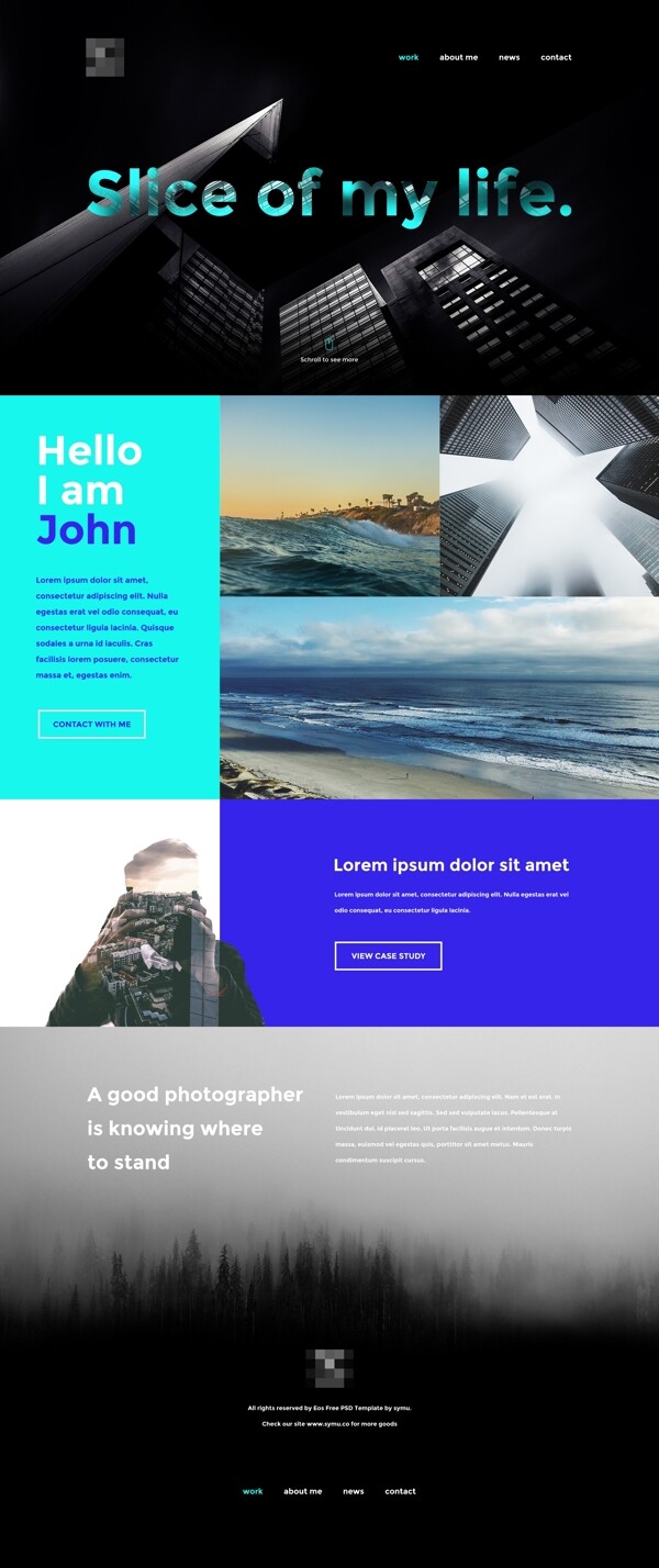 旅游摄影网站模板设计