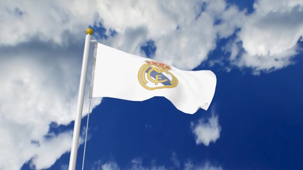 蓝天旗帜视频素材设计