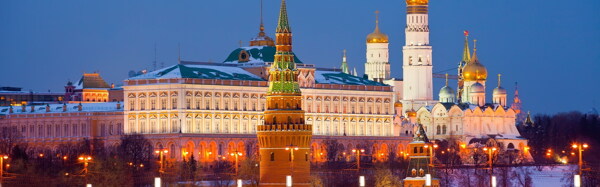 莫斯科克里姆林宫夜景
