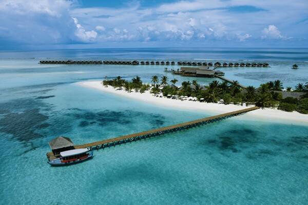 马尔代夫狄娃岛俯瞰图片