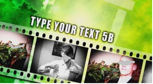 電影膠卷AE模板視頻素材