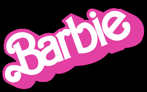 芭比娃娃英文标志免抠png透明素材