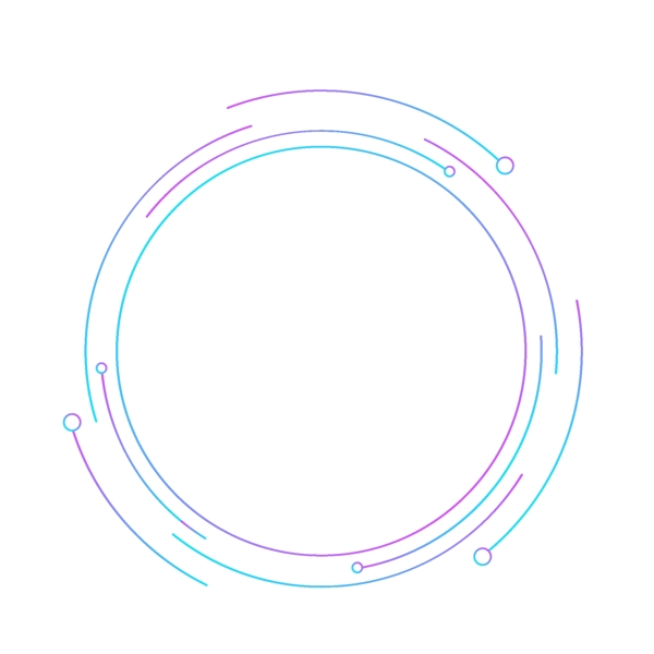 科技渐变边框素材元素