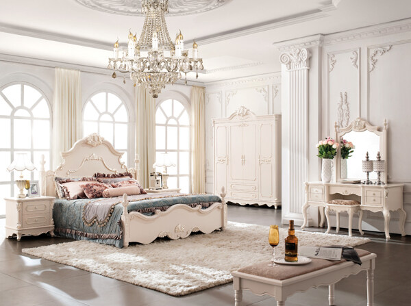 法式家具图片软床